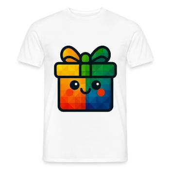 WPAP Polygon Kawaii Stil Baby Spielzeug Geschenk - Männer T-Shirt - Weiß - Vorne - AI Model Male 178 dark (178cm)