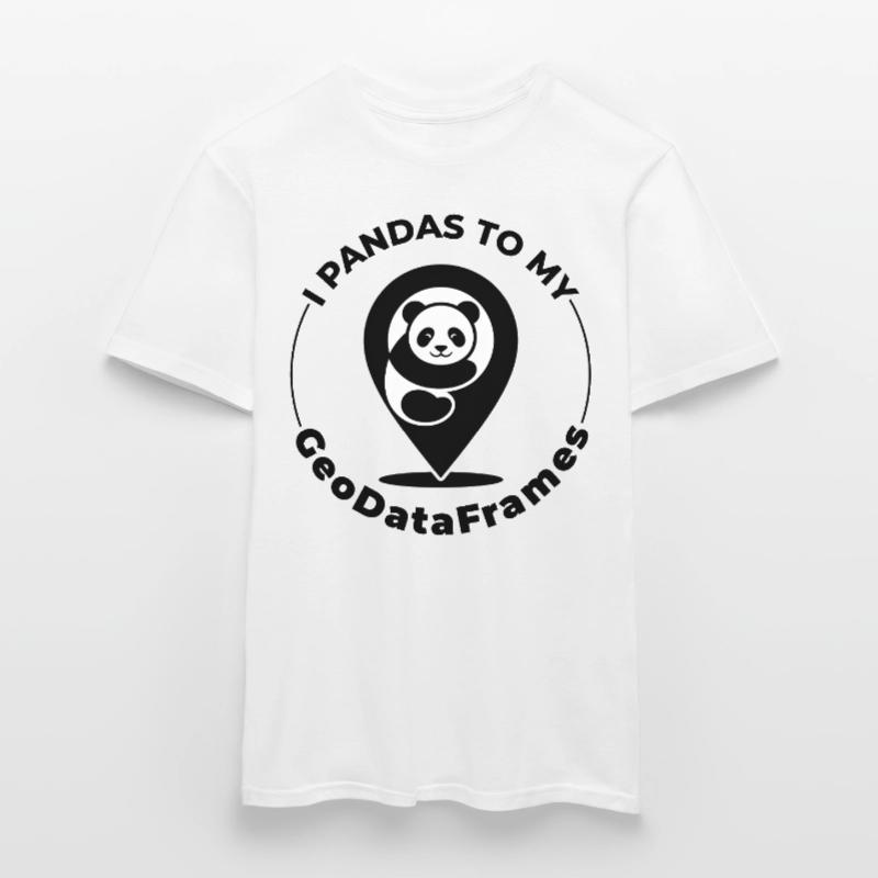 GeoDataFrames Pandas GIS Programmation Python T-shirt homme
