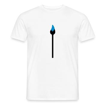 paint brush with paint - Men's T-Shirt - white - Front - AI Model Male 178 dark (178cm)