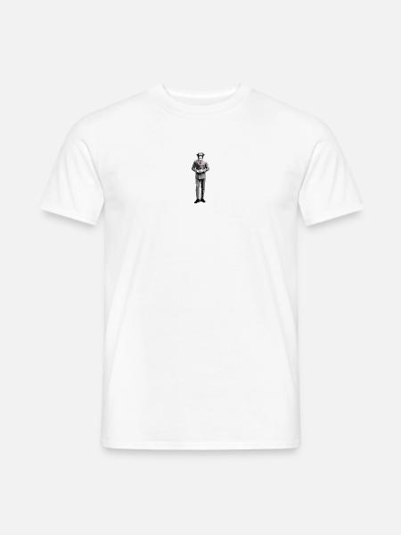 Geschäftsmann Affe in Anzug Streetart Stil - Männer T-Shirt - Weiß