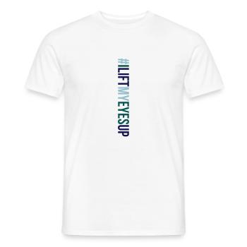 Psalm Mountain Berge Bergsteiger Bibel Bibelvers - Männer T-Shirt - Weiß - Vorne - AI Model Male 178 dark (178cm)