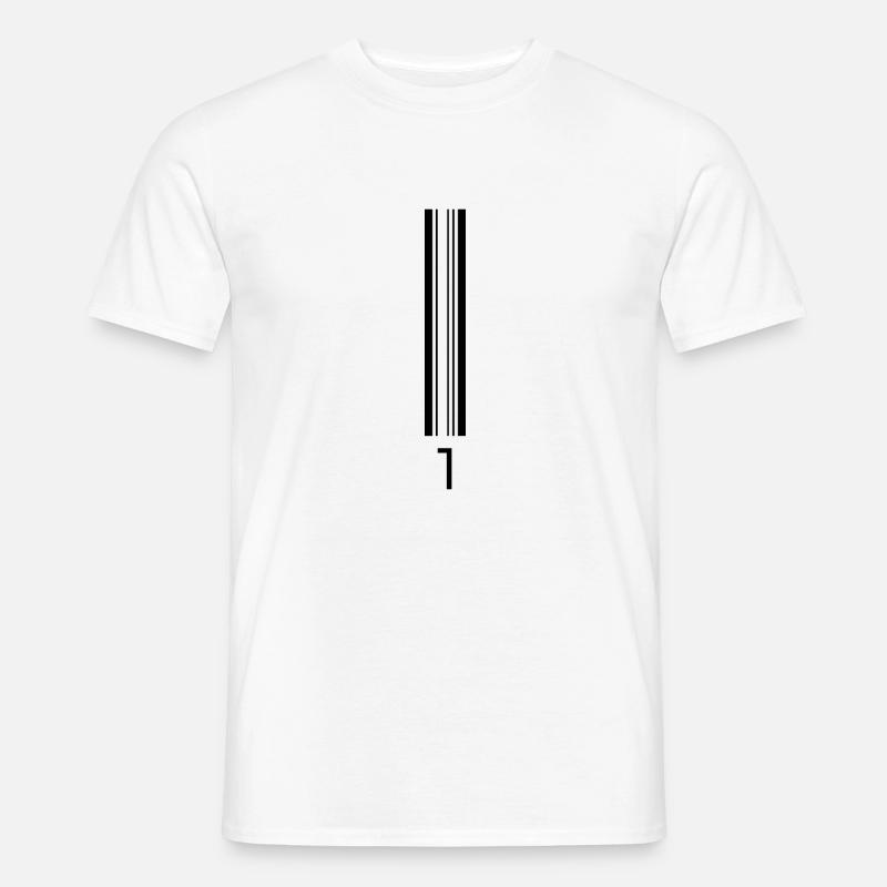 1codebar - T-shirt homme - blanc