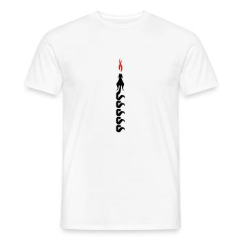 draak - Männer T-Shirt - Weiß - Vorne - AI Model Male 178 dark (178cm)