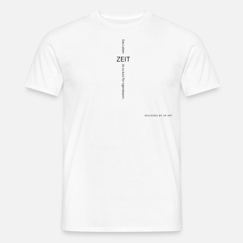 ZEIT - Männer T-Shirt - Weiß