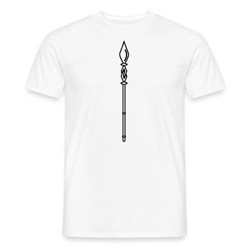 Zauberstab - Männer T-Shirt - Weiß - Vorne - AI Model Male 178 dark (178cm)