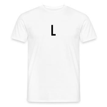 Buchstabe L Name Geschenk Geschenk Junggeselle - Männer T-Shirt - Weiß - Vorne - AI Model Male 178 dark (178cm)