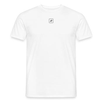 AT - Männer T-Shirt - Weiß - Vorne - AI Model Male 178 dark (178cm)