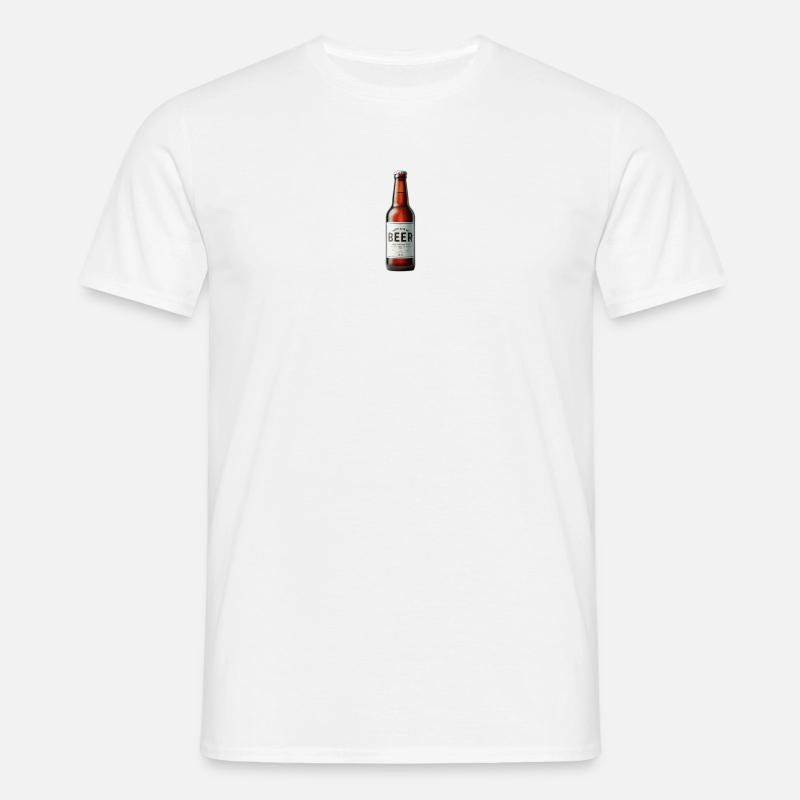 Bier - Männer T-Shirt - Weiß