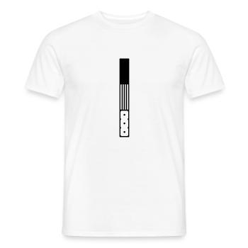 Germany Symbol Flag Flag Monochrome Heraldry - Men's T-Shirt - white - Front - AI Model Male 178 dark (178cm)