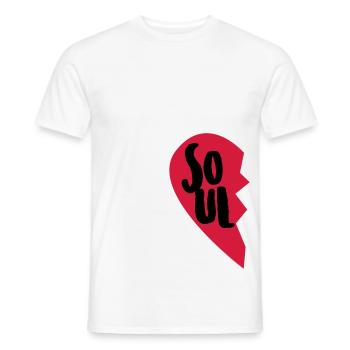 Soul Mate Couple Shirt - Männer T-Shirt - Weiß - Vorne - AI Model Male 178 dark (178cm)