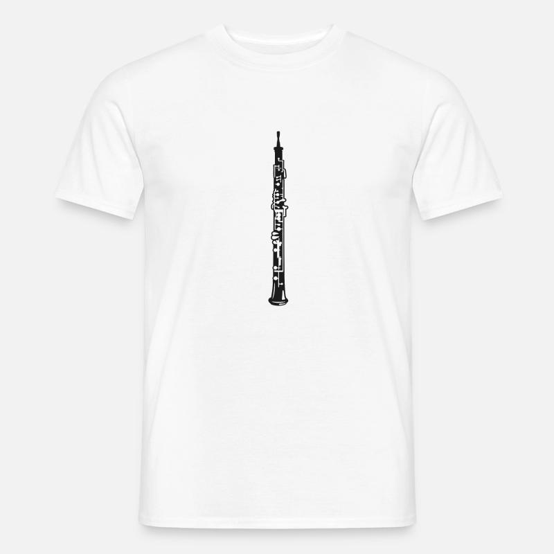 Oboe - Männer T-Shirt - Weiß