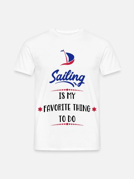 sailing - Men's T-Shirt - white