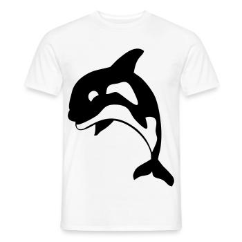 orca - T-shirt homme - blanc - Devant - AI Model Male 178 dark (178cm)