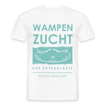 Wampenzucht - Männer T-Shirt - Weiß - Vorne - AI Model Male 178 dark (178cm)