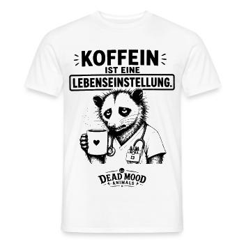 Lustiger Kaffee Spruch Medizin Humor Geschenk  - Männer T-Shirt - Weiß - Vorne - AI Model Male 178 dark (178cm)
