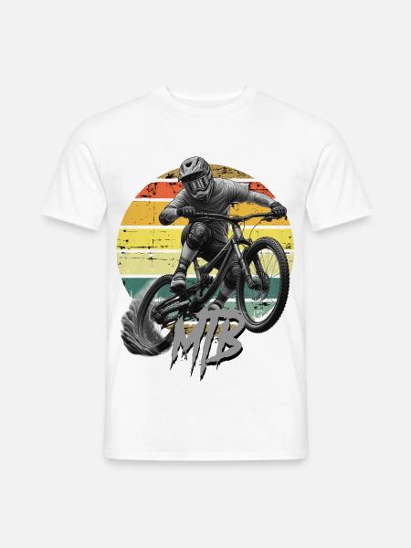 MTB - Männer T-Shirt - Weiß