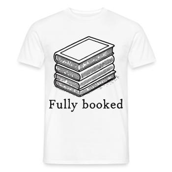 Bücherwurm Leseratte Buchliebhaber Lustiger Buch - Männer T-Shirt - Weiß - Vorne - AI Model Male 178 dark (178cm)