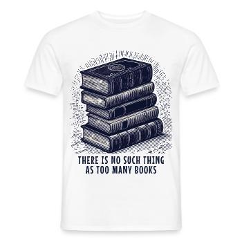 Buchclub motiv im retro buch - Männer T-Shirt - Weiß - Vorne - AI Model Male 178 dark (178cm)