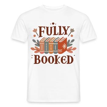 Florales Cottagecore Buch Design für Leseratte und - Männer T-Shirt - Weiß - Vorne - AI Model Male 178 dark (178cm)