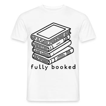 Bücherwurm Leseratte Buchliebhaber Lustiger Spruch - Männer T-Shirt - Weiß - Vorne - AI Model Male 178 dark (178cm)
