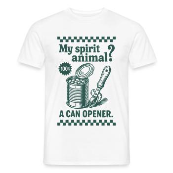 Prepper Survival Bushcrafting Funny Saying - Men's T-Shirt - white - Front - AI Model Male 178 dark (178cm)