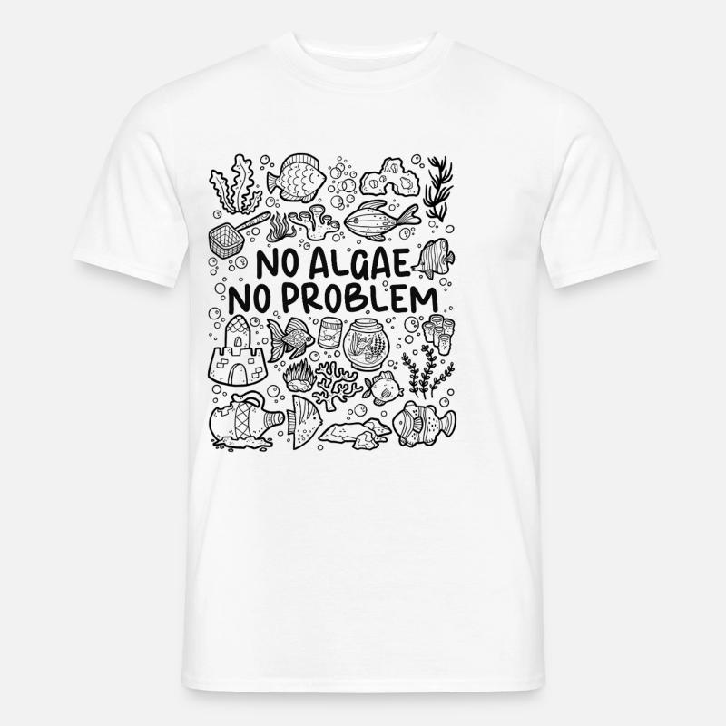 No algae, no problem – aquarium - Men’s T-shirt - white