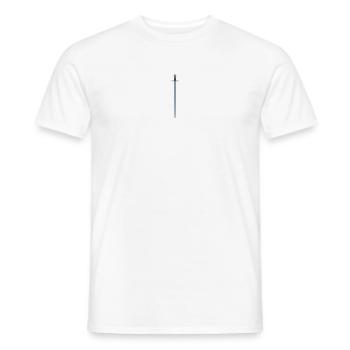 Épée - T-shirt homme - blanc - Devant - AI Model Male 178 dark (178cm)