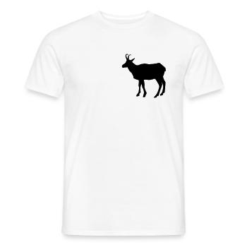 Gämse - Gemse - Männer T-Shirt - Weiß - Vorne - AI Model Male 178 dark (178cm)