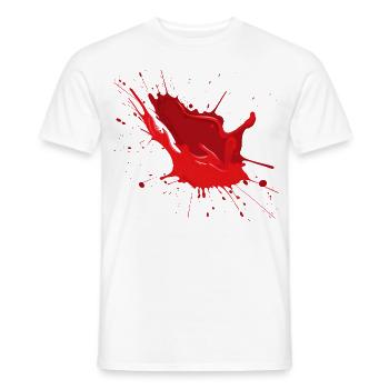 Party Blut Geschenkidee trendy - Männer T-Shirt - Weiß - Vorne - AI Model Male 178 dark (178cm)