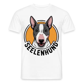 Minibullterrier - mein Seelenhund. Minibullterrier - Männer T-Shirt - Weiß - Vorne - AI Model Male 178 dark (178cm)