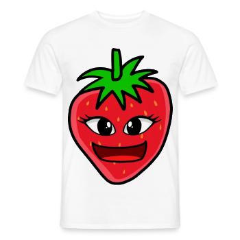 Strawberry Strawberries Jam Cook Chefs Fruit - Men's T-Shirt - white - Front - AI Model Male 178 dark (178cm)