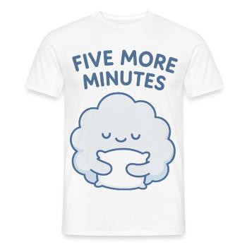 Five More Minutes Cloud Hug - Men's T-Shirt - white - Front - AI Model Male 178 dark (178cm)
