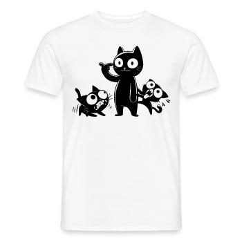 Not for the faint of heart & crazy freaks - Men's T-Shirt - white - Front - AI Model Male 178 dark (178cm)