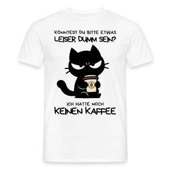 Kaffee. Jetzt. Sofort. – Grumpy Style mit Koffein - Männer T-Shirt - Weiß - Vorne - AI Model Male 178 dark (178cm)