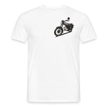 S51 // Illustration - Men's T-Shirt - white - Front - AI Model Male 178 dark (178cm)