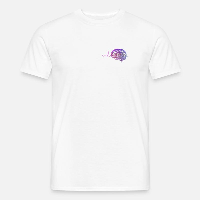 EEG Sharp Wave - Men's T-Shirt - white