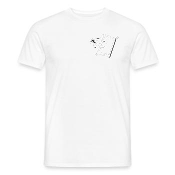 Chronically Online | BLACK - Männer T-Shirt - Weiß - Vorne - AI Model Male 178 dark (178cm)