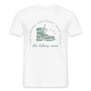 Maman randonneuse humour randonnée montagne - T-shirt homme - blanc - Devant - AI Model Male 178 dark (178cm)