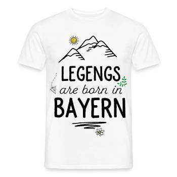 Funny gifts for real Bavaria - Men's T-Shirt - white - Front - AI Model Male 178 dark (178cm)