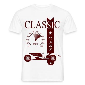 Vintage Classic Car - Männer T-Shirt - Weiß - Vorne - AI Model Male 178 dark (178cm)