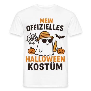 Mon costume officiel d'Halloween - T-shirt homme - blanc - Devant - AI Model Male 178 dark (178cm)