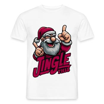 Jingle This - Men's T-Shirt - white - Front - AI Model Male 178 dark (178cm)