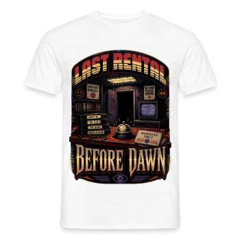 Last Rental Before Dawn - Men's T-Shirt - white - Front - AI Model Male 178 dark (178cm)
