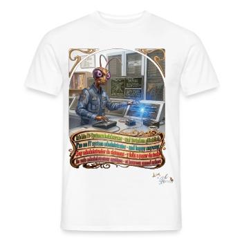 Heuschrecke JOGUE IT-Systemadministrator Admin Job - Männer T-Shirt - Weiß - Vorne - AI Model Male 178 dark (178cm)