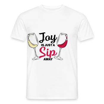 Vin Vin Rouge - T-shirt homme - blanc - Devant - AI Model Male 178 dark (178cm)