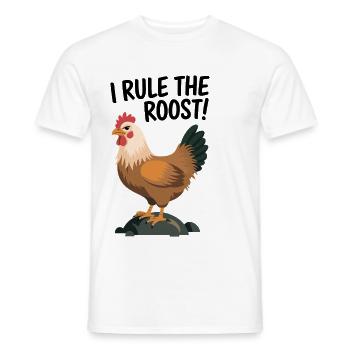Poulets Poulets - T-shirt homme - blanc - Devant - AI Model Male 178 dark (178cm)