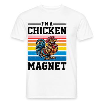 Poulets Poulets - T-shirt homme - blanc - Devant - AI Model Male 178 dark (178cm)