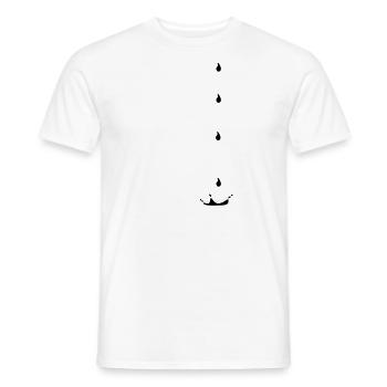 Drops - Men's T-Shirt - white - Front - AI Model Male 178 dark (178cm)