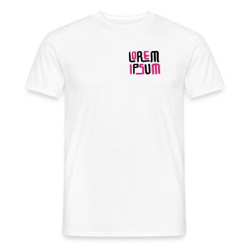 Lorem Ipsum - Männer T-Shirt - Weiß - Vorne - AI Model Male 178 dark (178cm)