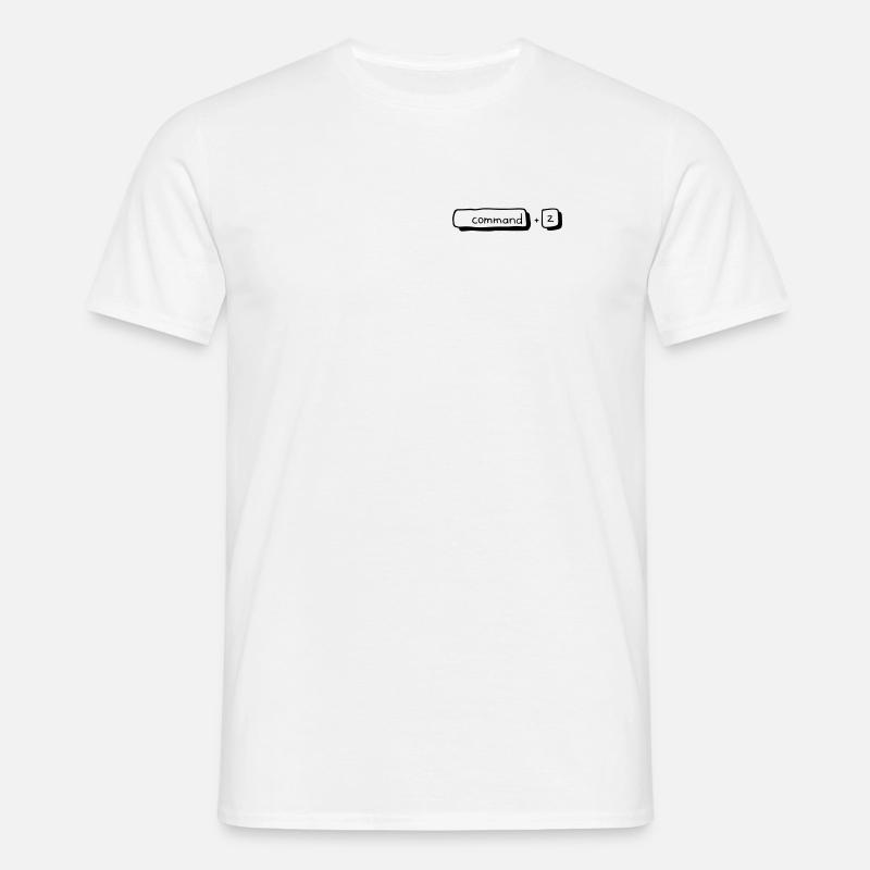 command + Z - Men's T-Shirt - white